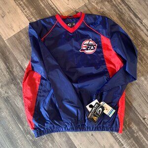 Winnipeg Jets Blue and Red Pullover Jacket
